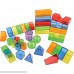 Constructive Playthings Set of 50 Translucent Color Blocks for Building and Light Table B074G2R47X